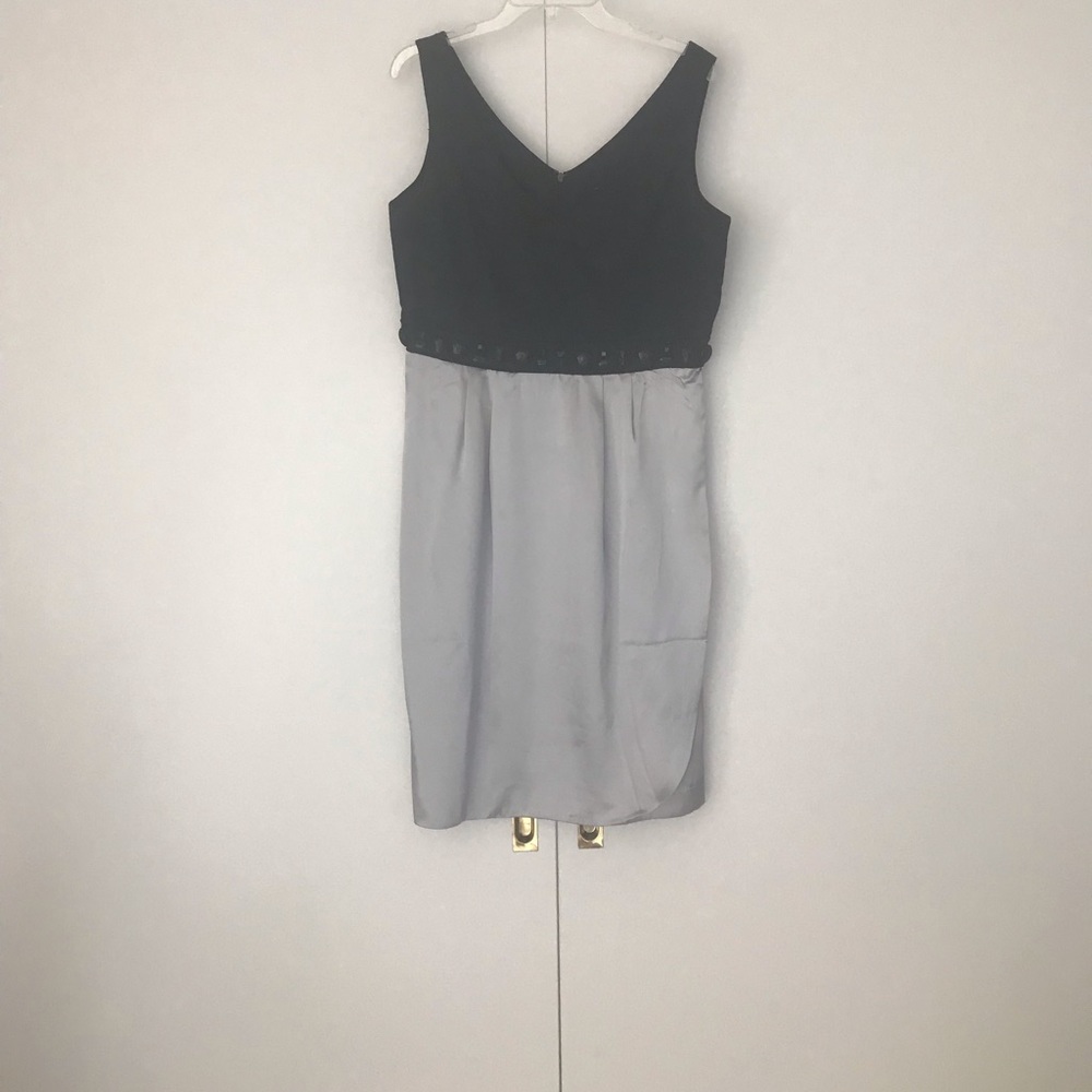 Black and silver cocktail dress